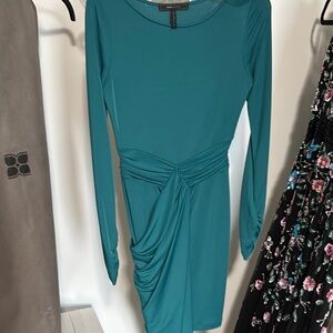 Teal Long Sleeve Dress